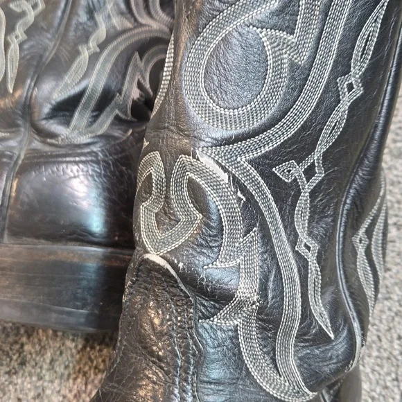 Nocona Mens Leather Western boots shoes sz 8 EE